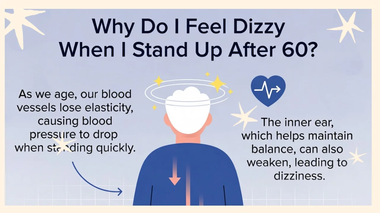 Feeling dizzy when standing up after 60