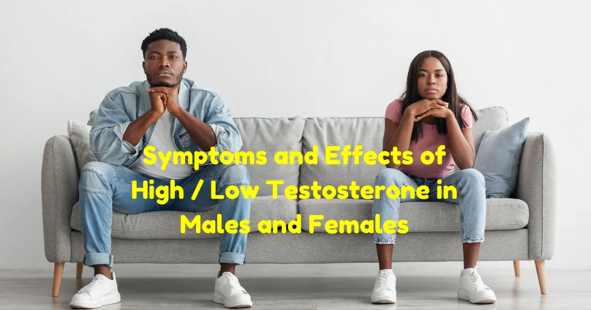 Testosterone levels in males and females, Gender differences in testosterone, Male and female hormone variations