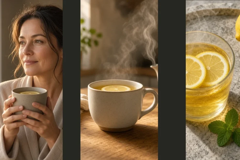 Morning with Warm Lemon Water