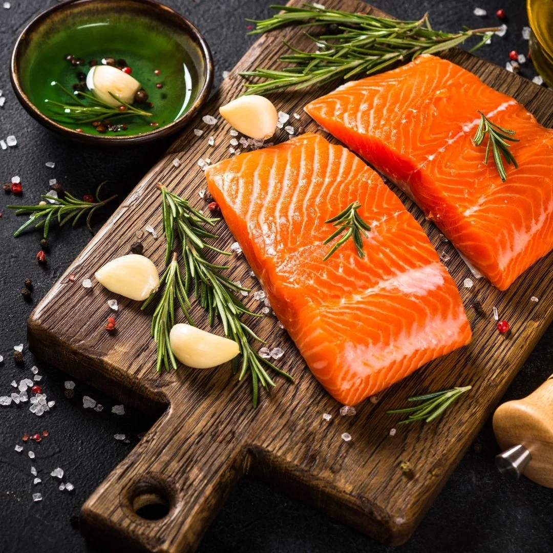 Fresh salmon fillet