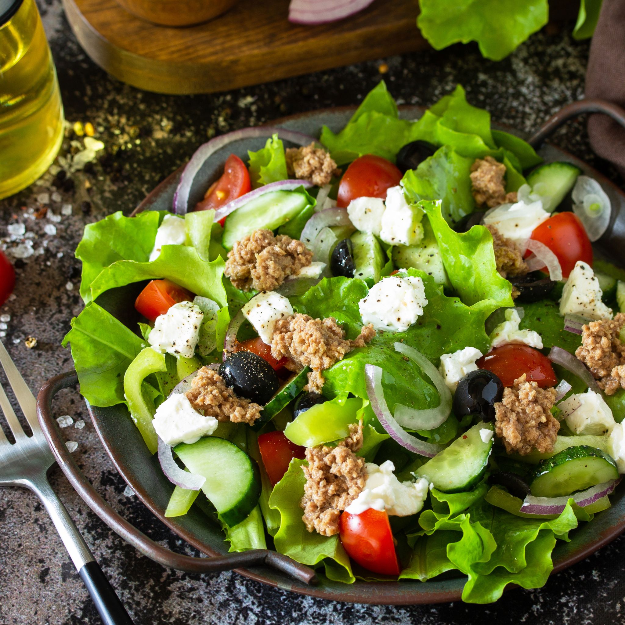 Greek Tuna Olive Salad